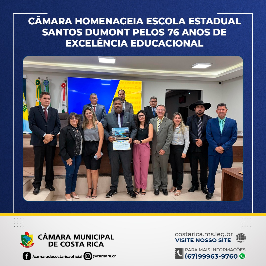 76 anos de história: Escola Estadual Santos Dumont é homenageada pela ...